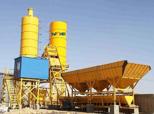 wet mix concrete batching plant