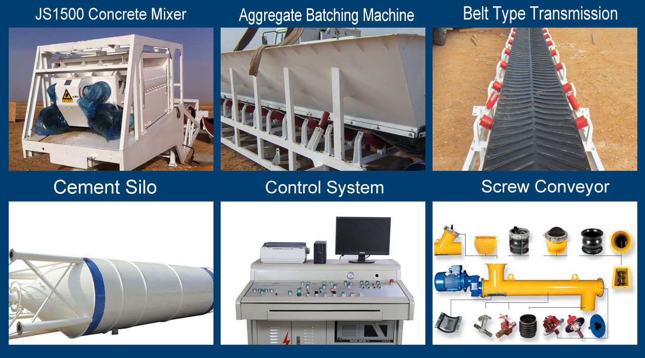 yhzs75 portable concrete batch plant