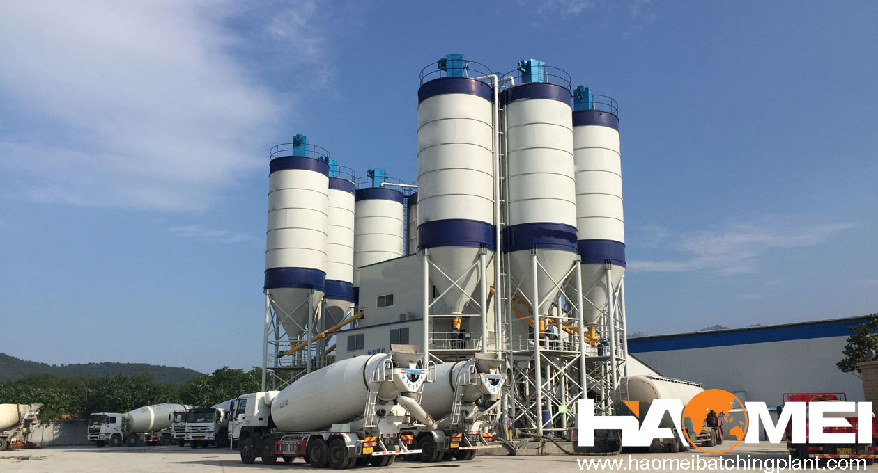 hzs180 concrete batching plant