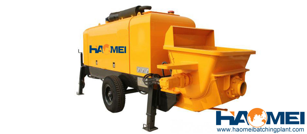 trailer concrete pump