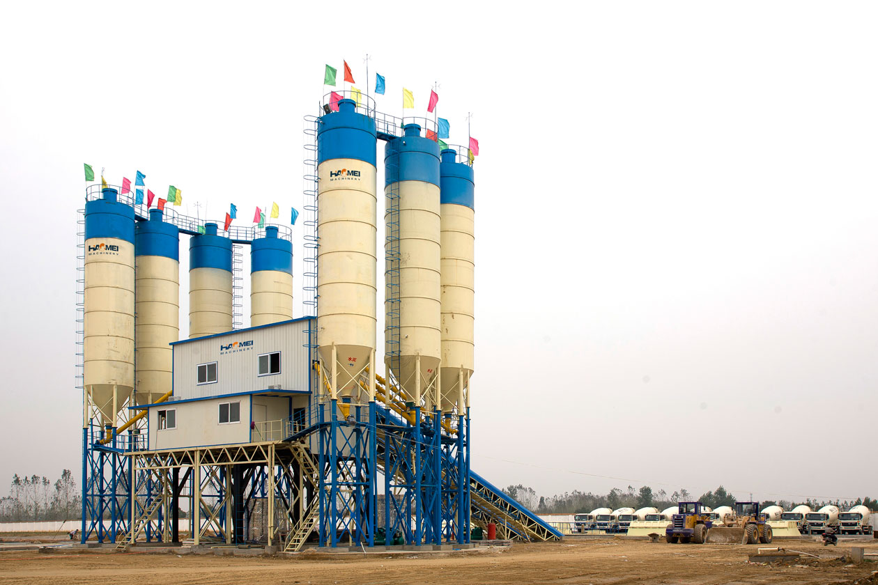stationary concrete batching plant for sale