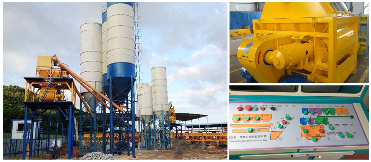 twin shaft mixer batching plant