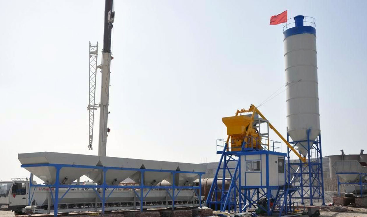 50m3/h Low Cost Concrete Batching Plant