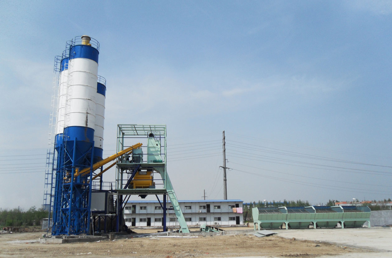 HZS50 ready mixed concrete batching plant