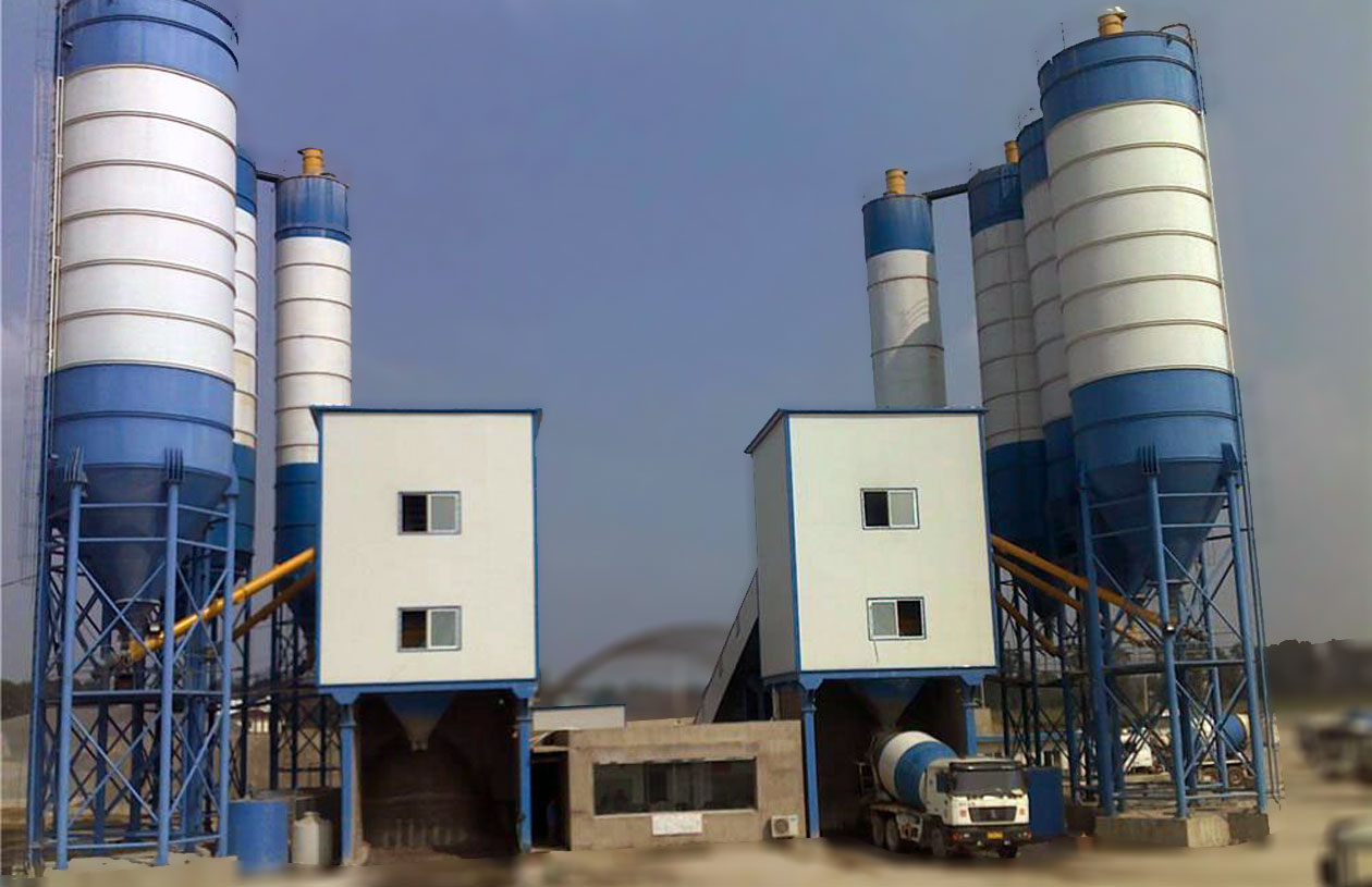 HZS180 Ready Mix Cement Plant in Saudi Arabia