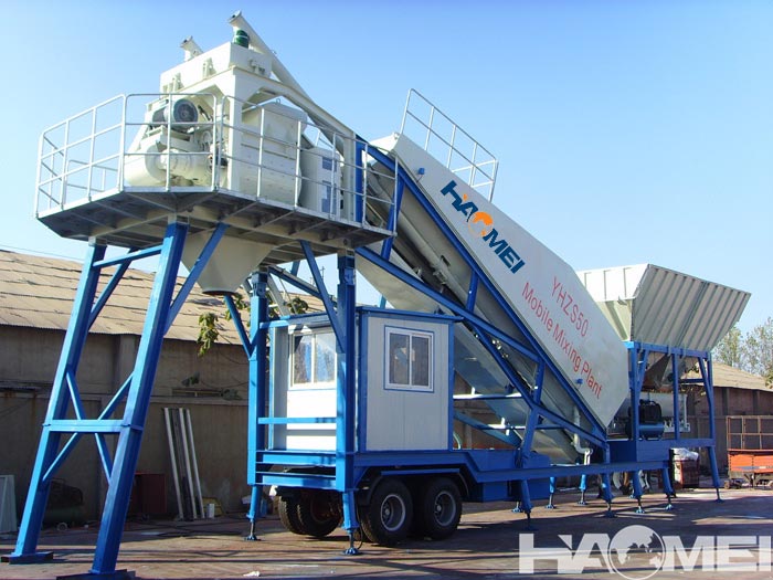 mobile concrete batch plant