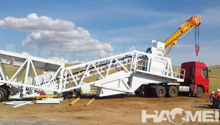 mini mobile concrete batching plant