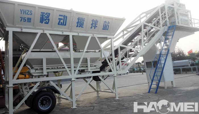 movable concrete batching plant