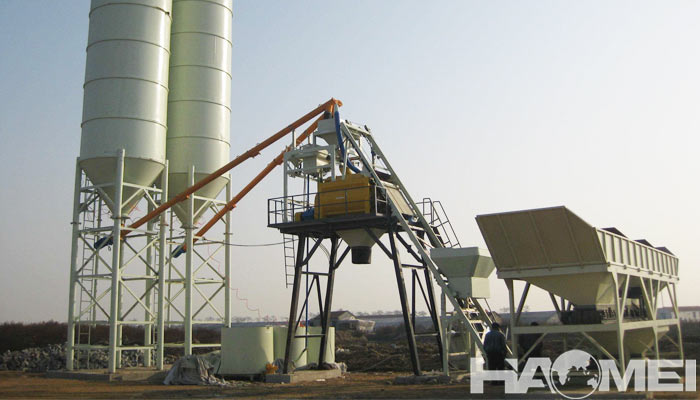 skid mounted ready mix concrete batching plant