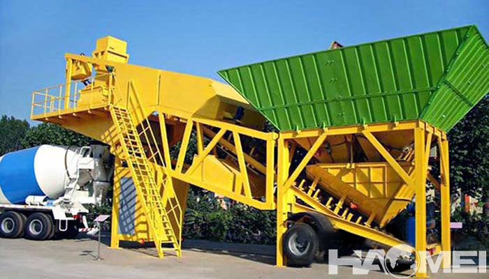 mobile concrete batching plant price