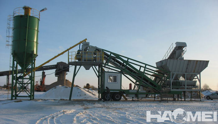 small portable concrete batch plant