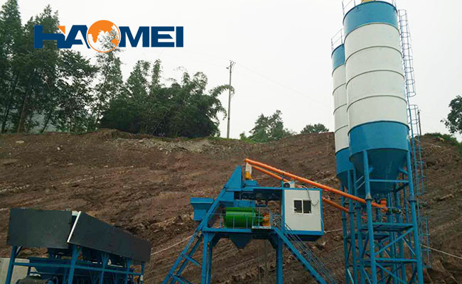 wet mix concrete plant