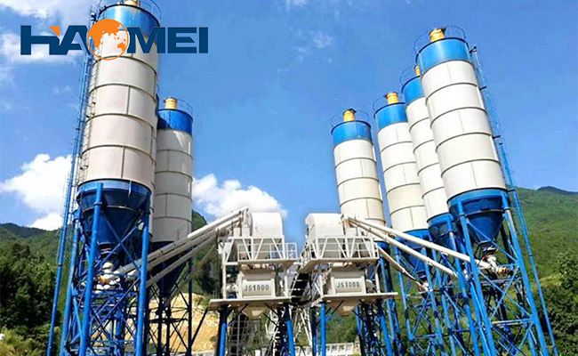 central mixer batching plant