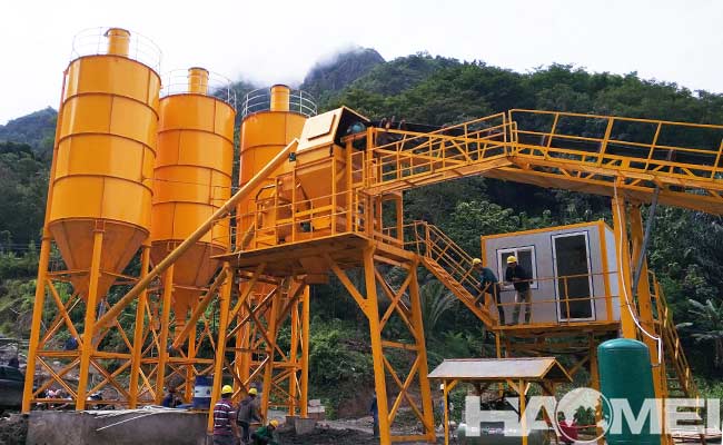 automatic control concrete batching plant