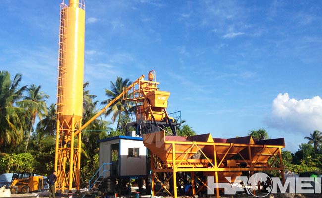 price concrete mixing plant hzs25