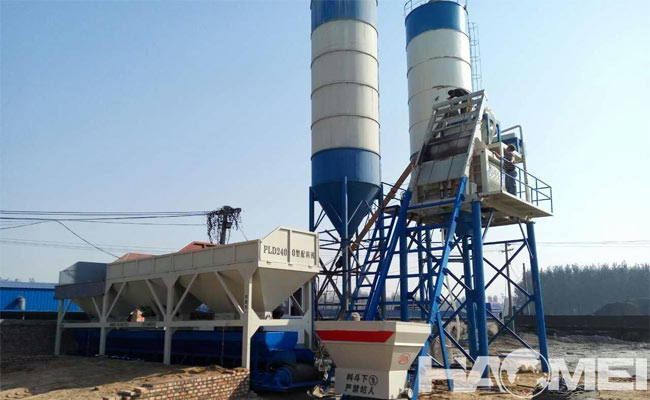 set up concrete plant