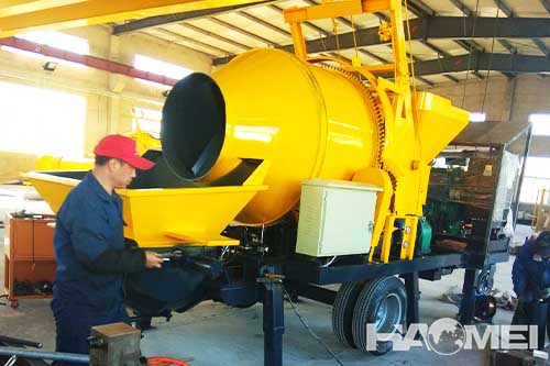 portable cement mixer and pump