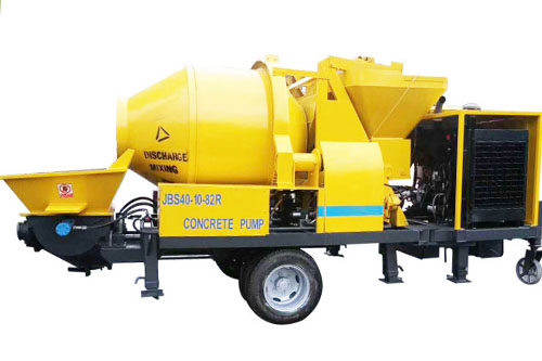 diesel concrete mixer and pump