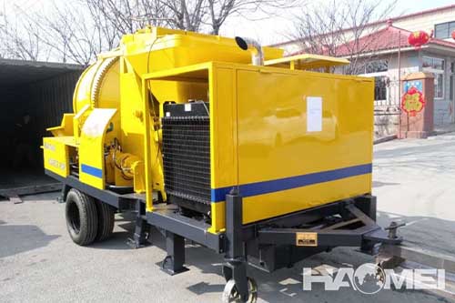 concrete pump mixer truck