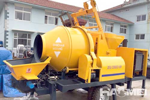 concrete mixer pump truck