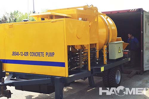 small concrete mixer and pump