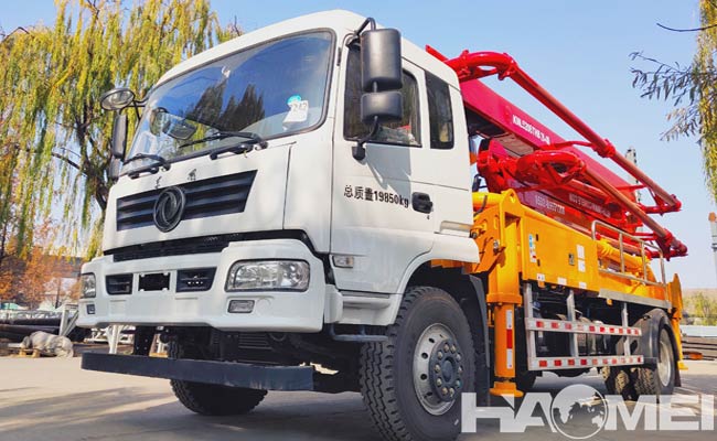 concrete boom pump truck for sale