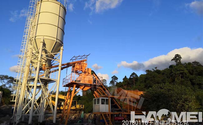 concrete portable batching plant