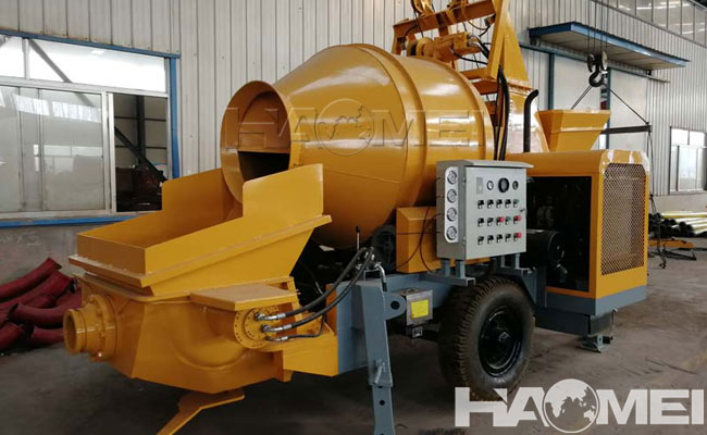 concrete mixer pumping machine