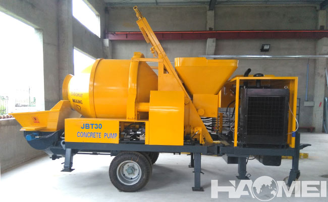 concrete mixer truck with pump price