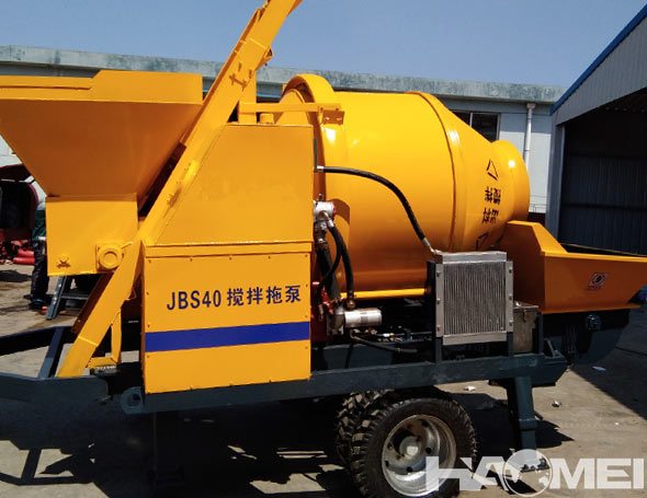 pumping concrete mixer machine