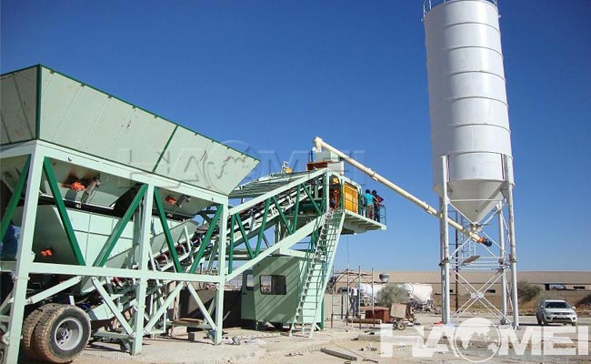 concrete mobile batching plant price