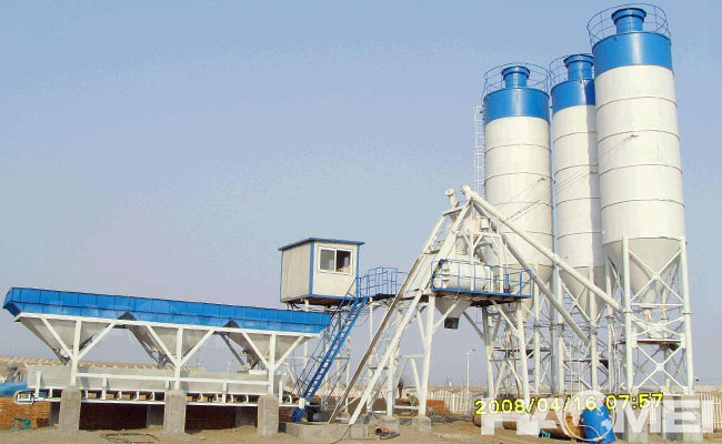 semi automatic concrete batching plant