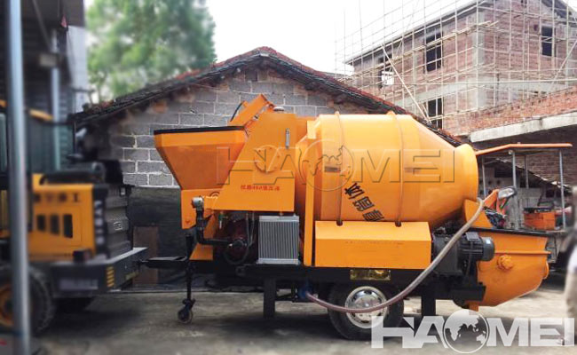 types of concrete mix pump