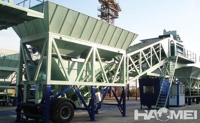 mobile ready mix concrete plant price