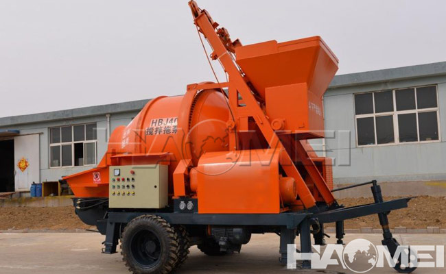 small concrete mixer pump