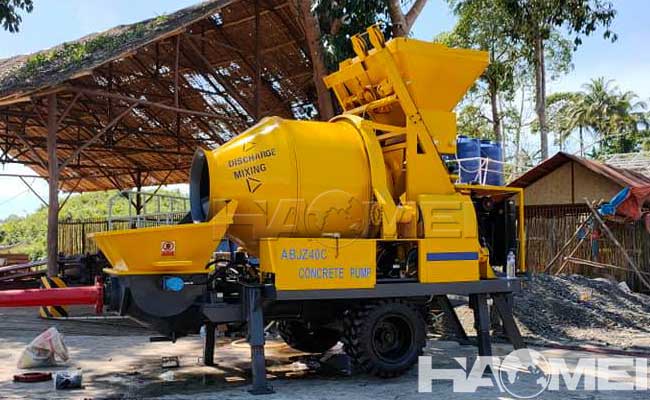 truck mixer concrete pump