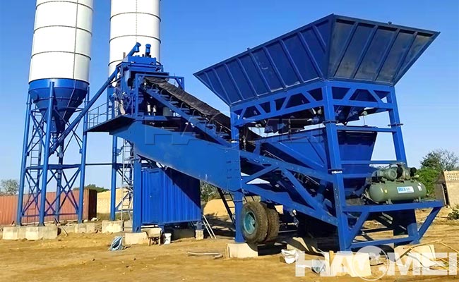 mobile mini concrete batch plants