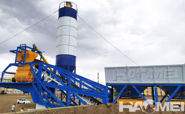 small mobile concrete batching plant