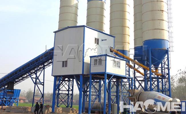 automatic concrete mixing plant