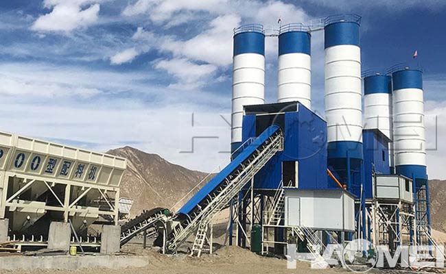 fixed concrete mixing plant