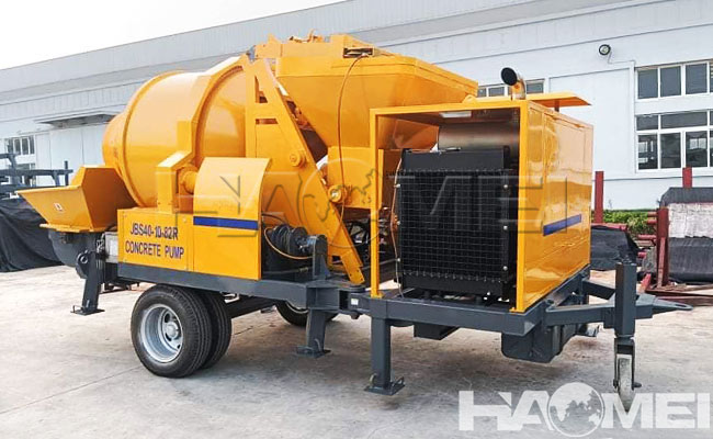 concrete pump mixer