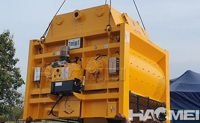 horizontal twin-shaft concrete mixer