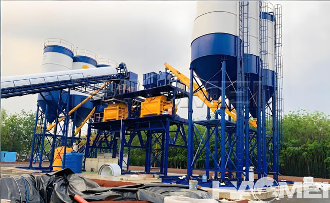 twin shaft concrete mixer for batching plant