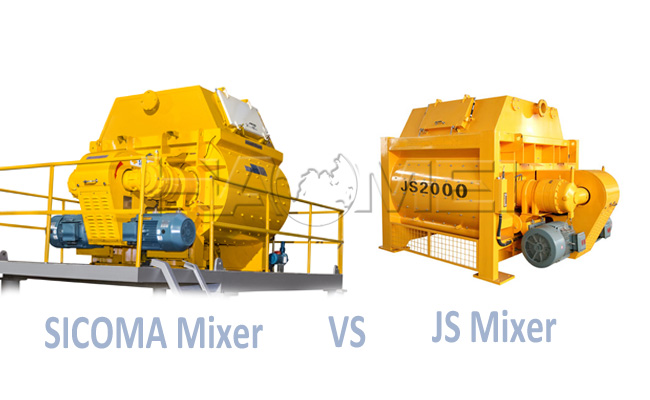 sicoma mixer vs js series twin shaft mixer