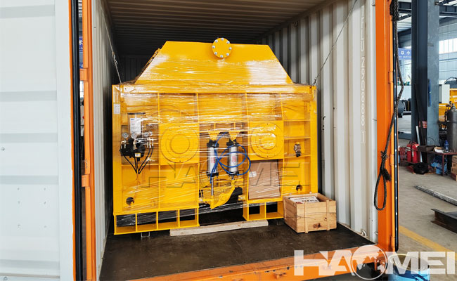 twin shaft concrete mixer machine