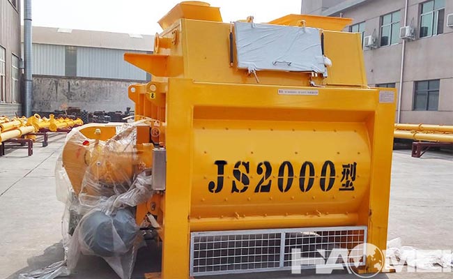 twin shaft concrete mixer 2m3 price