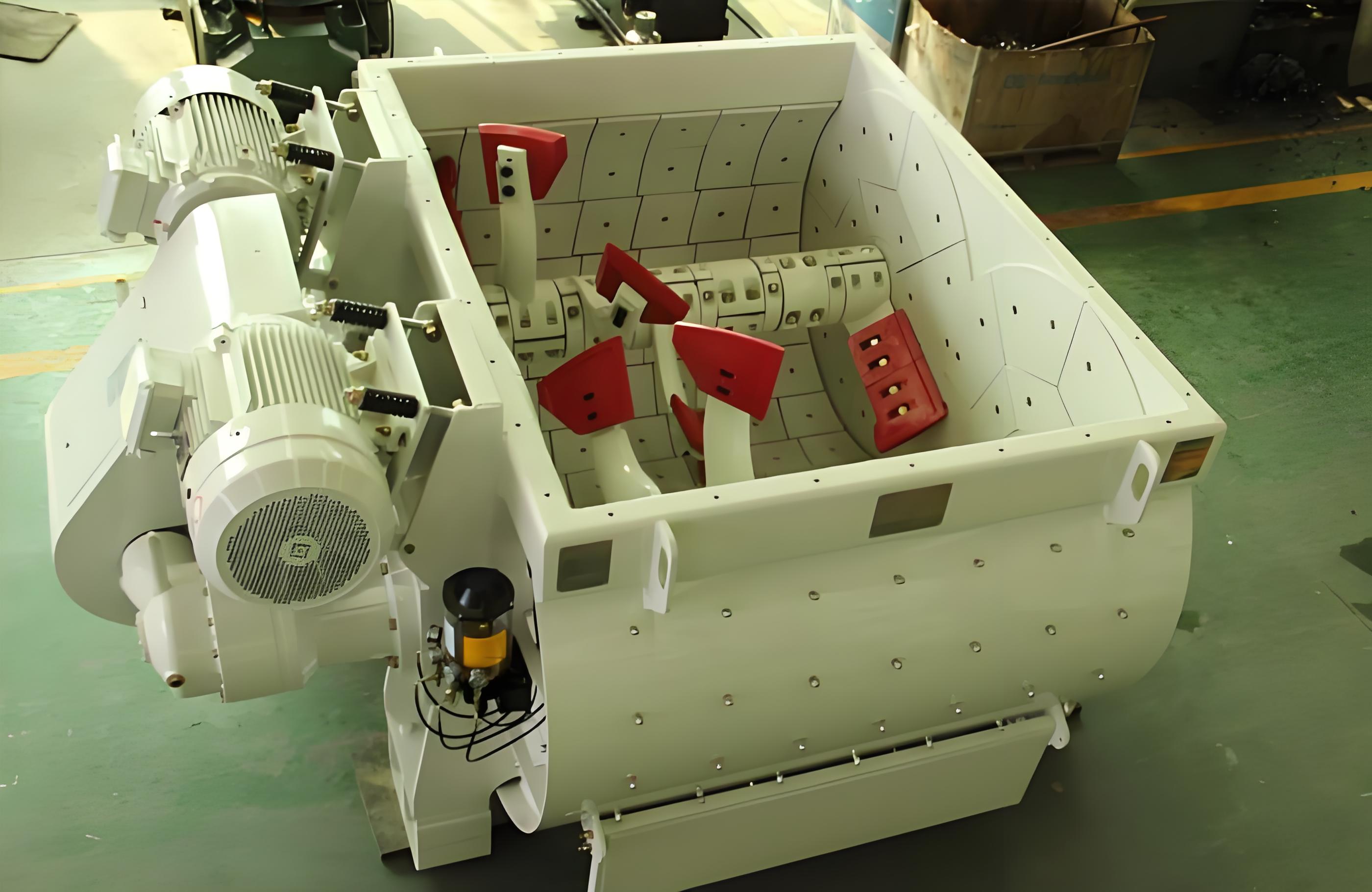 twin shaft mixer diesel engine vs electric motor