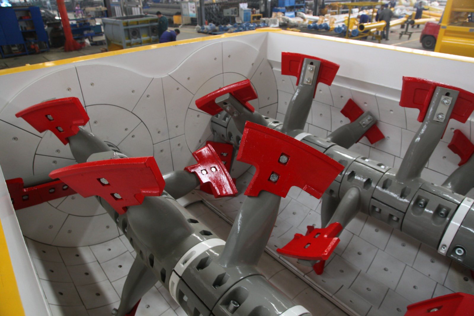 how does a twin shaft mixer work
